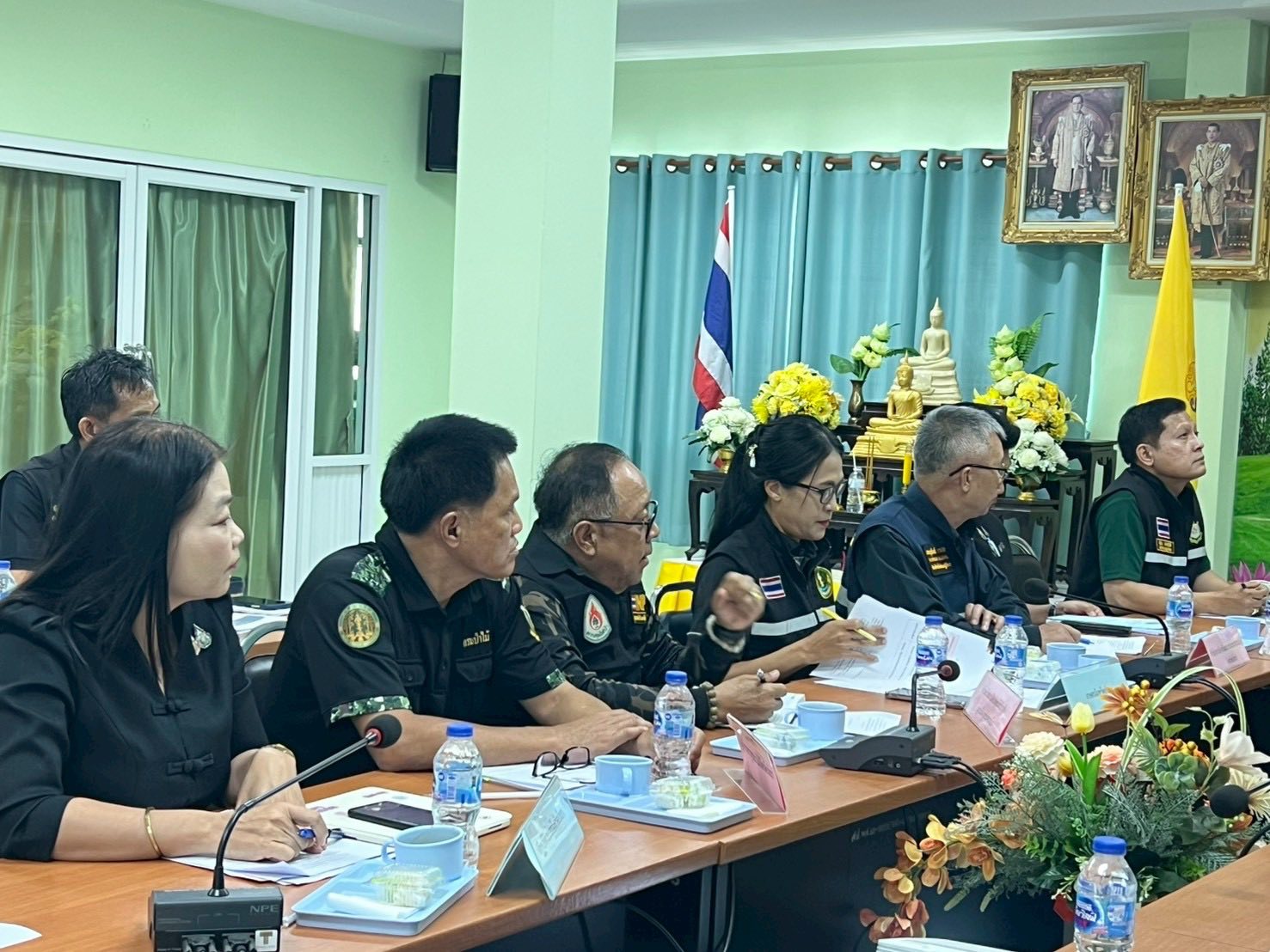 title - ส.ป.ก.ยโสธร เข้าร่วมประชุมติดตามการป้องกันและแก้ไขปัญหาไฟป่า หมอกควัน และฝุ่นละออง ระดับจังหวัด